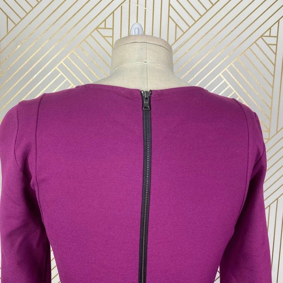 Kobi Halperin Ruched Sheath Dress Purple Fuchsia - Picture 7 of 12